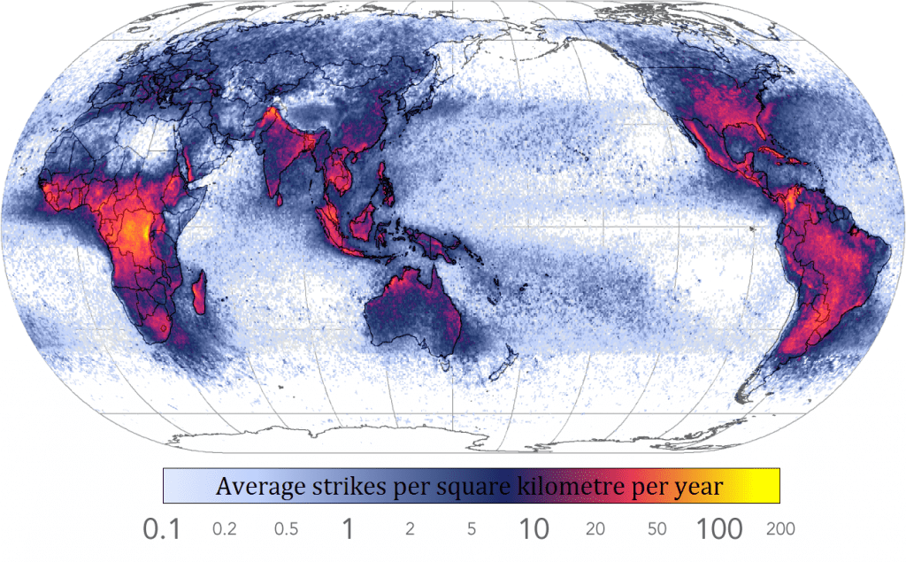 Lightning Strike Map