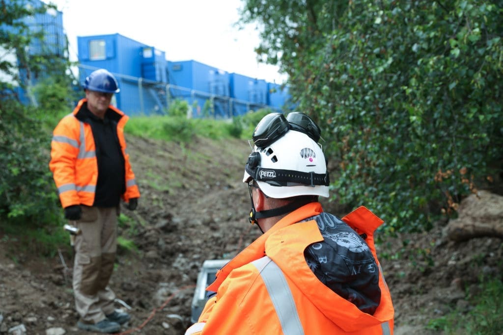 Ian on-site working to Earthing Standard bs7430